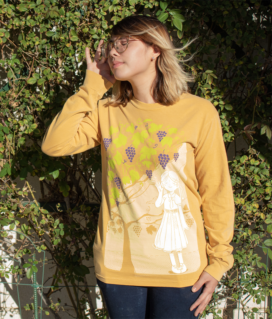 "heard on the grapevine" long sleeve shirt