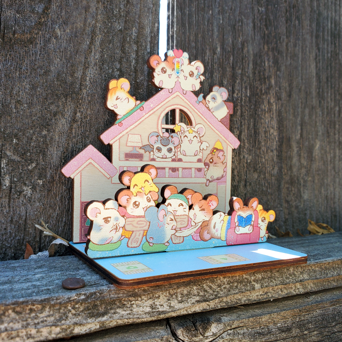 ham ham wooden standee