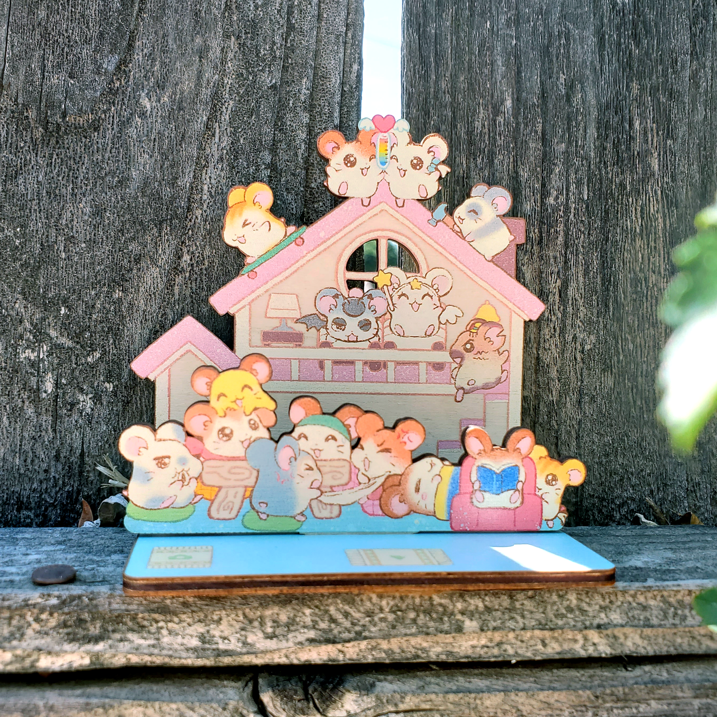 ham ham wooden standee