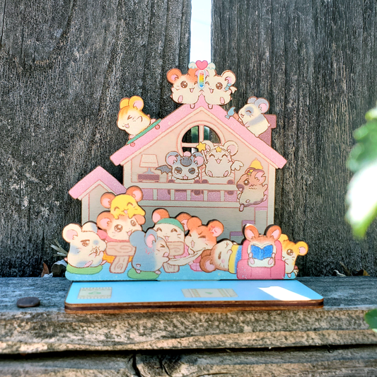 ham ham wooden standee