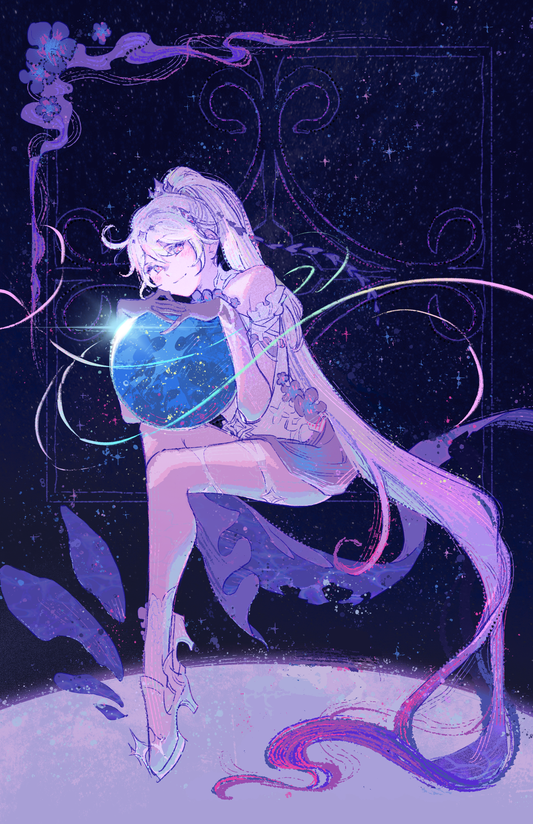hi3 kiana iridescent foil print (PREORDER)