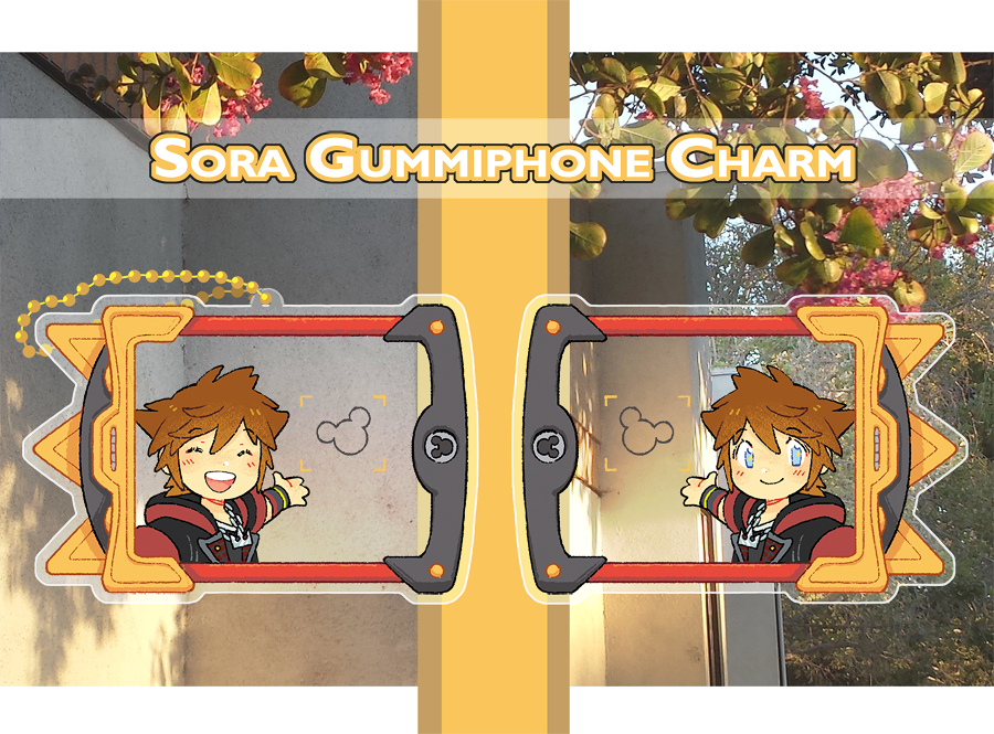 sora gummiphone selfie charm